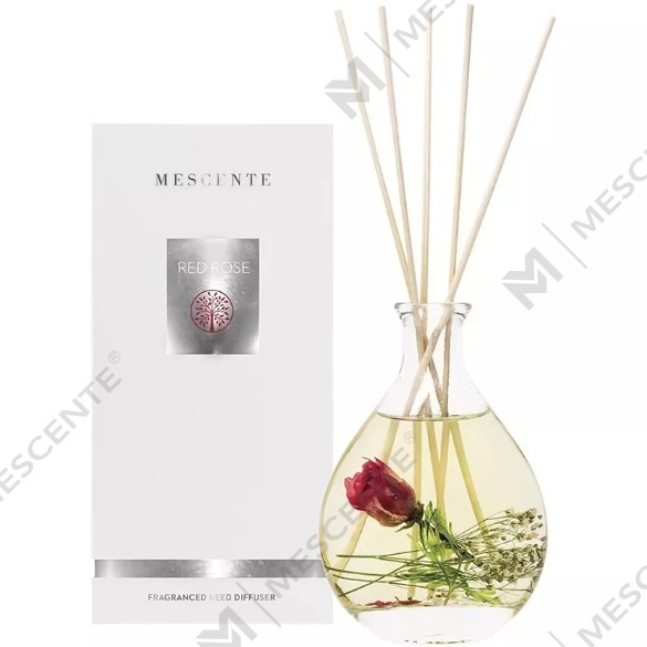 স্টপার সহ M&Scent পাইকারি বিলাসবহুল প্রাইভেট লেবেল কাচের বোতল বেত স্টিক রিড ডিফিউজার সেট