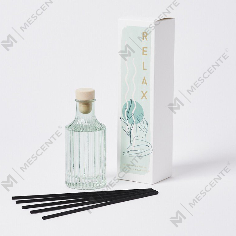 M&Scent কাস্টম 100ml 200ml কাচের বোতল Tatakan Untuk Flower Reed Diffuser