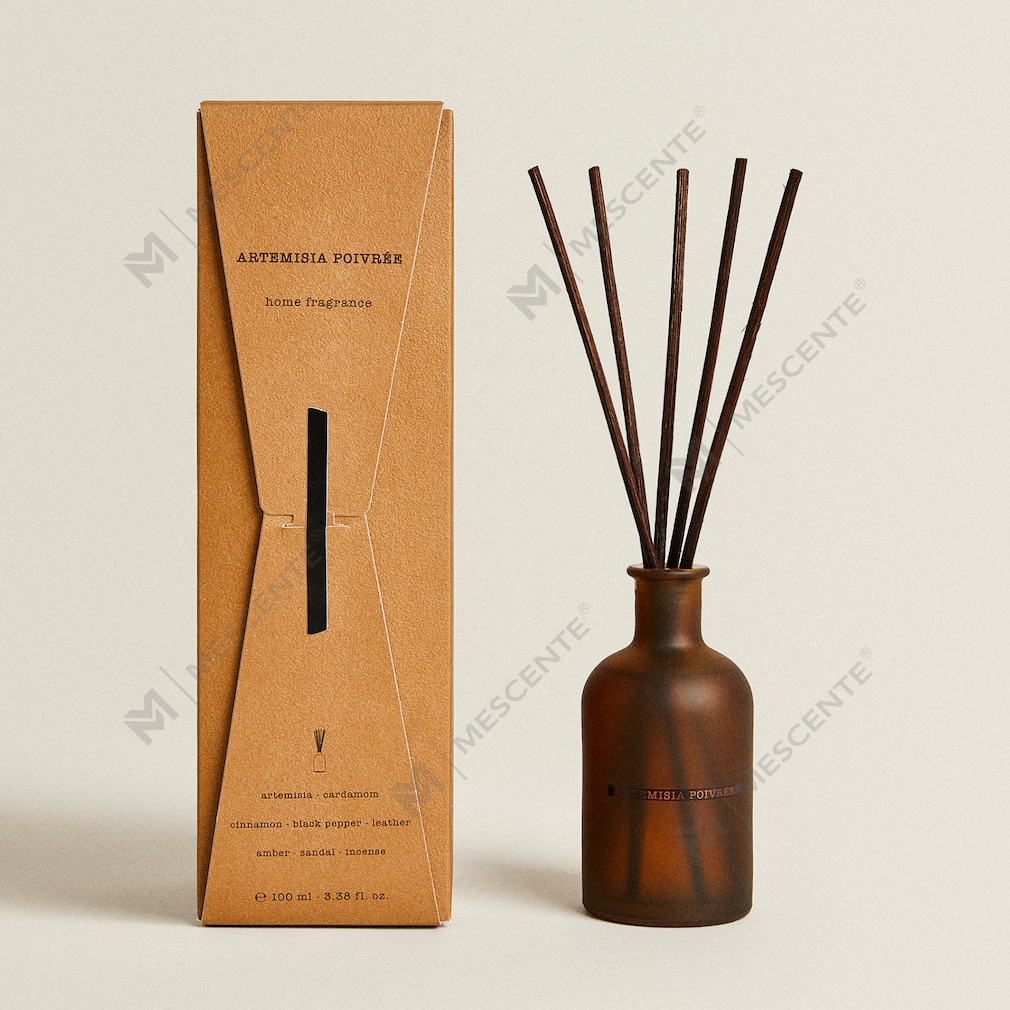 বিলাসবহুল বড় কালো ফ্রস্টেড বোতল 50ml 300ml শুকনো ফুলের ফুলের সুবাস অপরিহার্য তেল রিড ডিফিউজার তেল সেট বাল্ক